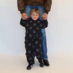 All Over Peace Sign Oversized Jogger