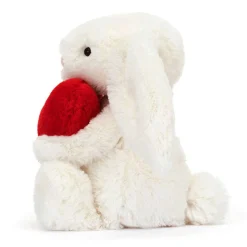 Bashful Bunny (Original) Red Love Heart