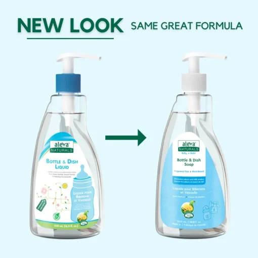Bottle & Dish Liquid - Fragrance Free (500 mL)
