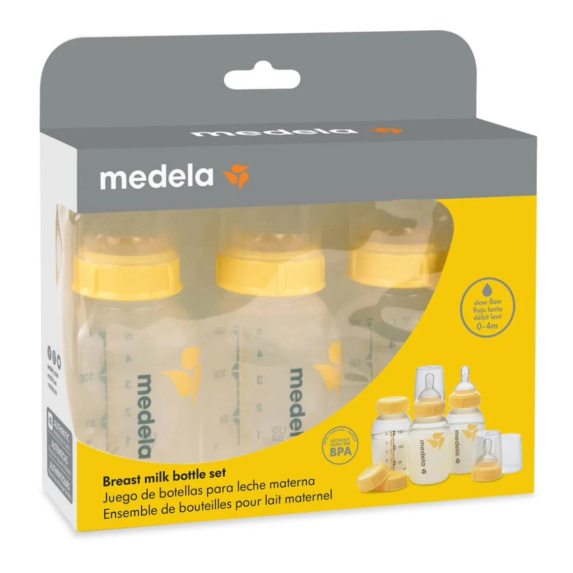 Breastmilk Bottle with Nipple 3 Pack (150 mL)