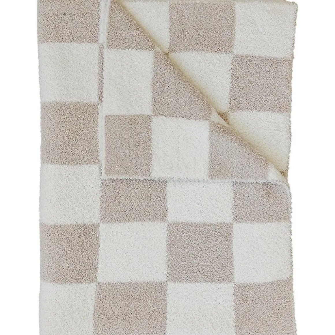 Checkered Plush Baby Blanket