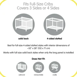 Classic Mesh Crib Liner (Solid)