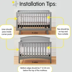 Classic Mesh Crib Liner (Solid)