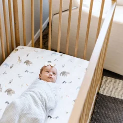 Cotton Muslin Crib Sheet