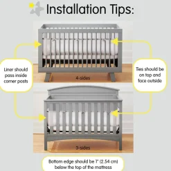 Deluxe Mesh Crib Liner