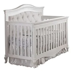 Diamante Forever Crib with Beige Fabric Panel