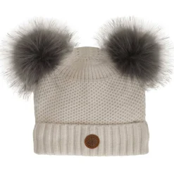 Double Pom Knit Hat