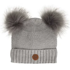 Double Pom Knit Hat