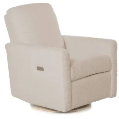 Drew Swivel Glider with Power Recline Wood Base (Grade D)
