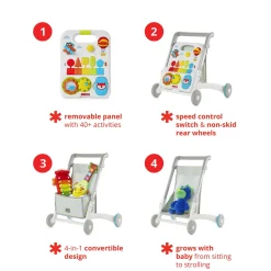Explore & More Grow Along 4-in-1 Activity Walker
