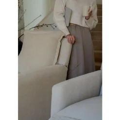 Flynn Swivel Glider with Power Recline Wood Base (Grade C)