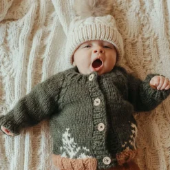 Garter Stitch Forest Cardigan