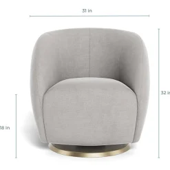 Gem Swivel Glider - European Fabric