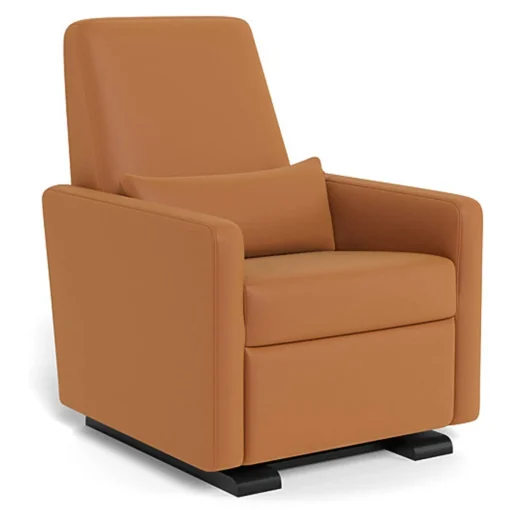 Grano Glider Recliner - Enviroleather with Espresso Base