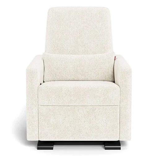Grano Glider Recliner - Faux Sheepskin with Espresso Base