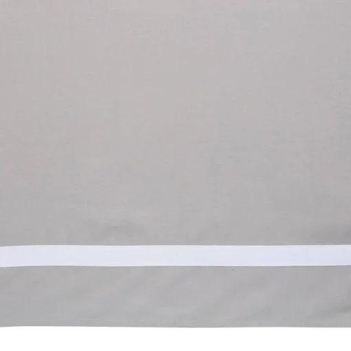 Grey Shirred Crib Skirt