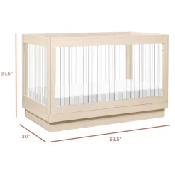 Harlow 3-in-1 Acrylic Crib