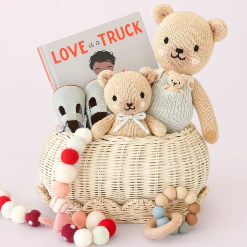 Honey Bear Big Knit Doll