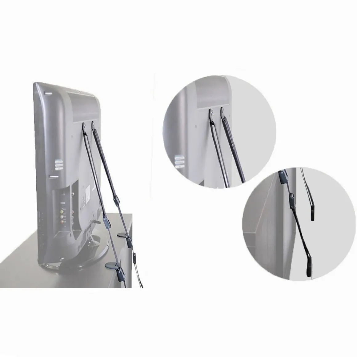 2-in-1 Anti-Tip TV Strap Kit