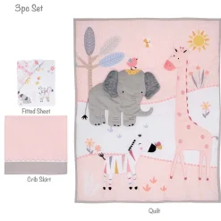 Jazzy Jungle 3 Piece Crib Set