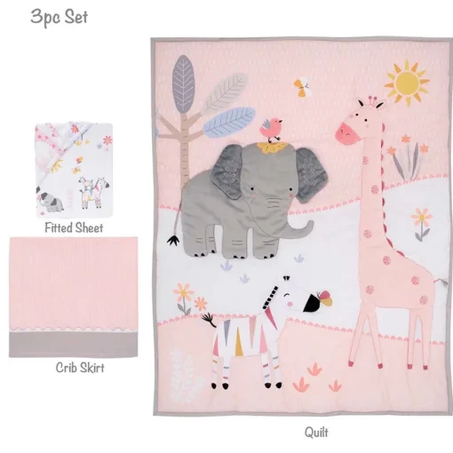Jazzy Jungle 3 Piece Crib Set