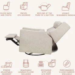 Kiwi Plus Power Glider Recliner with Power Headrest (Eco-Performance)