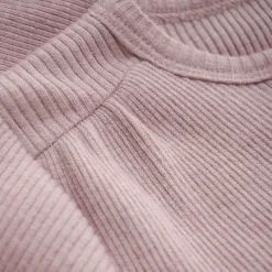 Long Sleeve Melange Rib Romper