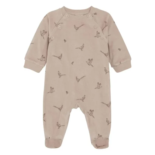 Long Sleeve Velour Romper