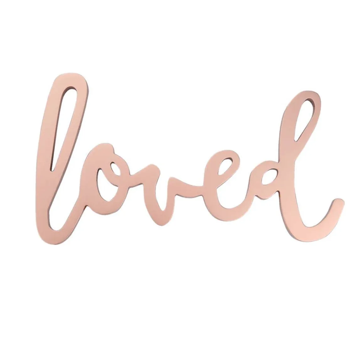 Loved Metallic Wall Decor