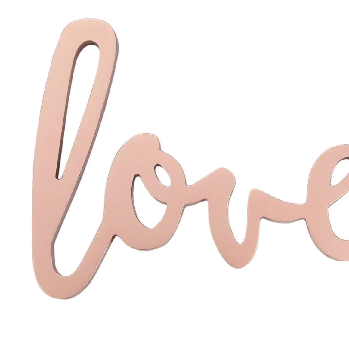 Loved Metallic Wall Decor