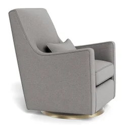 Luca Glider - Wool Fabric with Swivel Base