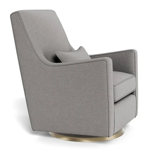 Luca Glider - Wool Fabric with Swivel Base