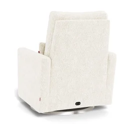 Matera Glider Motorized Recliner - Faux Sheepskin Fabric with Swivel Base