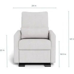Matera Glider Recliner with Espresso Base