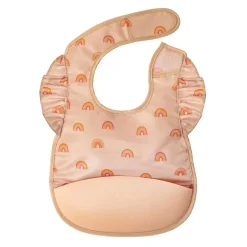 Mess-Proof Silicone Ruffle Pocket Bib