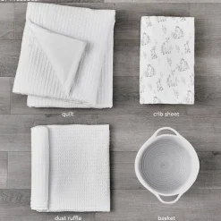 Mills Waffle 4 Piece Crib Set