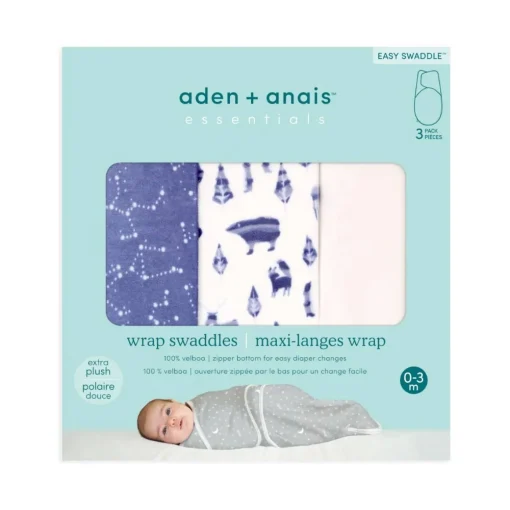 Minky Easy Swaddle Wrap (3 Pack)