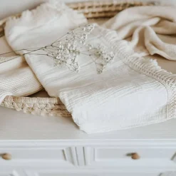 Muslin Blanket with Fringe