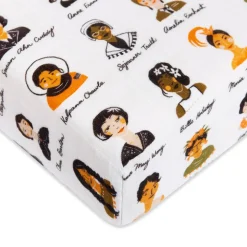 Muslin Crib Sheet - Women In History