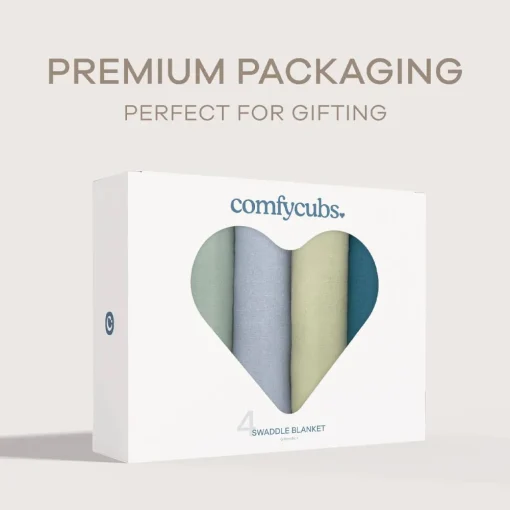 Muslin Swaddle Blankets (4 Pack)
