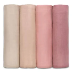 Muslin Swaddle Blankets (4 Pack)
