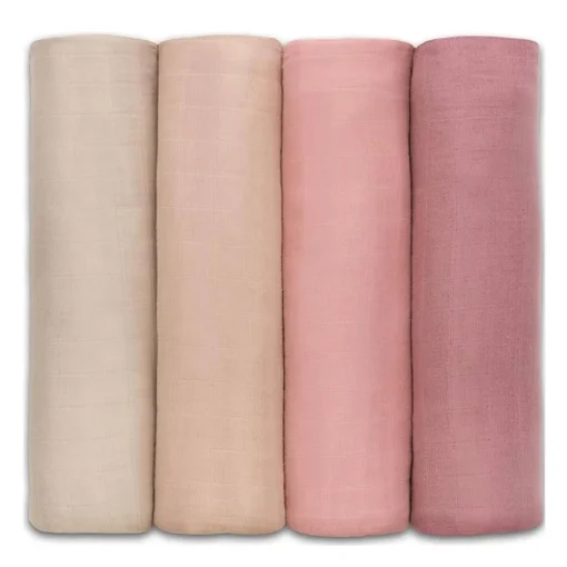 Muslin Swaddle Blankets (4 Pack)