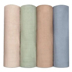Muslin Swaddle Blankets (4 Pack)