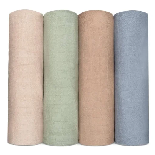 Muslin Swaddle Blankets (4 Pack)