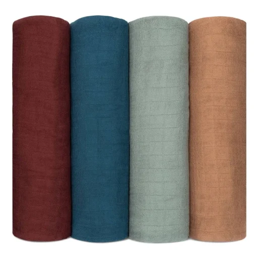 Muslin Swaddle Blankets (4 Pack)
