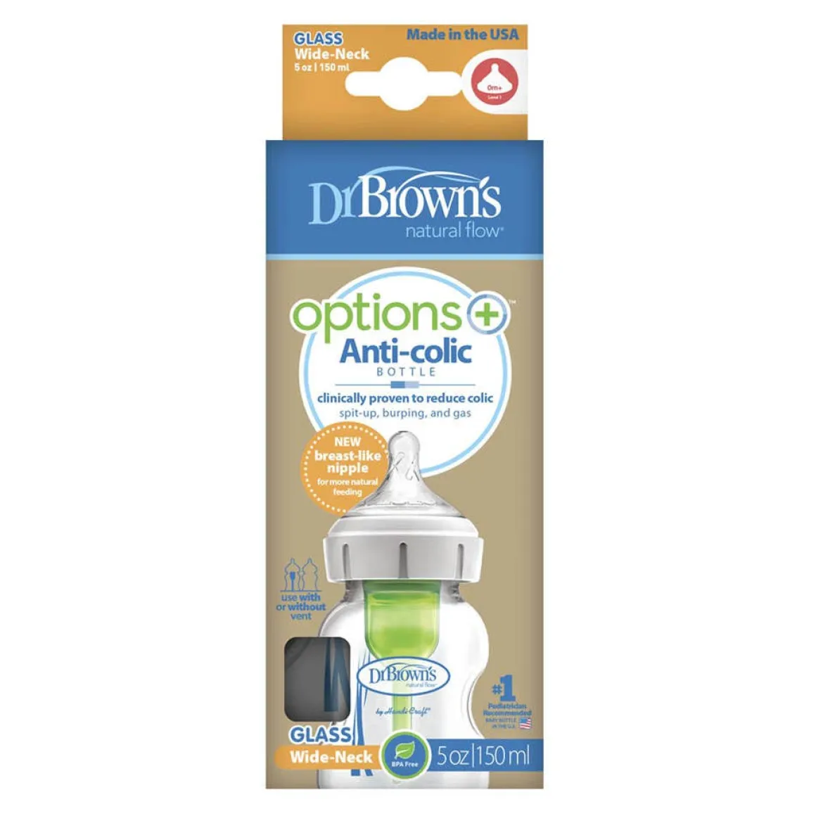 Options+ Wide Neck Glass Bottle (5 oz)