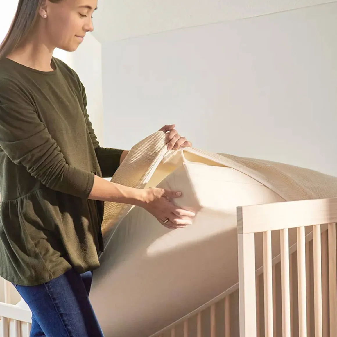 Organic Breathable 2-Stage Crib Mattress