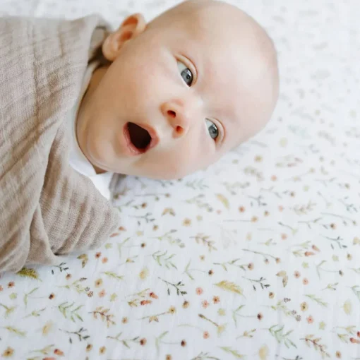 Organic Cotton Muslin Crib Sheet