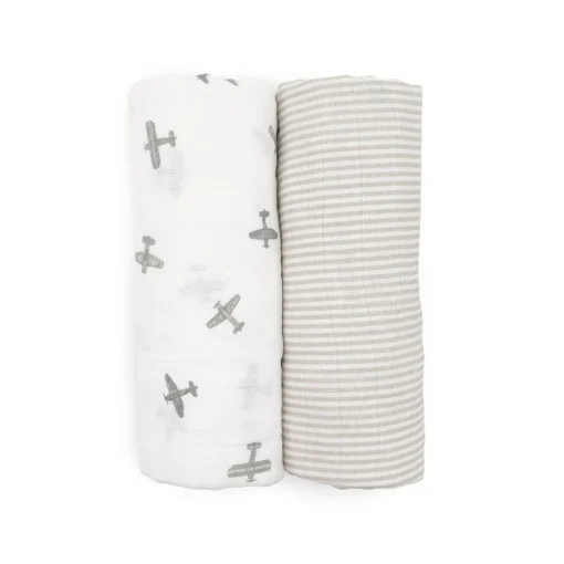 Organic Cotton Muslin Swaddle (2 Pack)