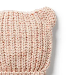 Organic Knitted Bear Hat